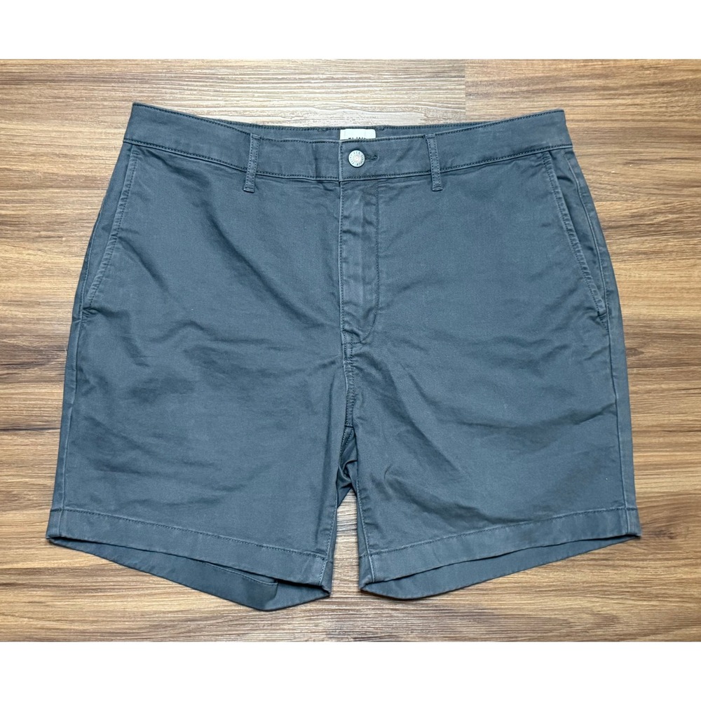 Flint and Tinder 365 Chino Shorts 7" Mens Slate Gray Cotton Stretch Sz 34